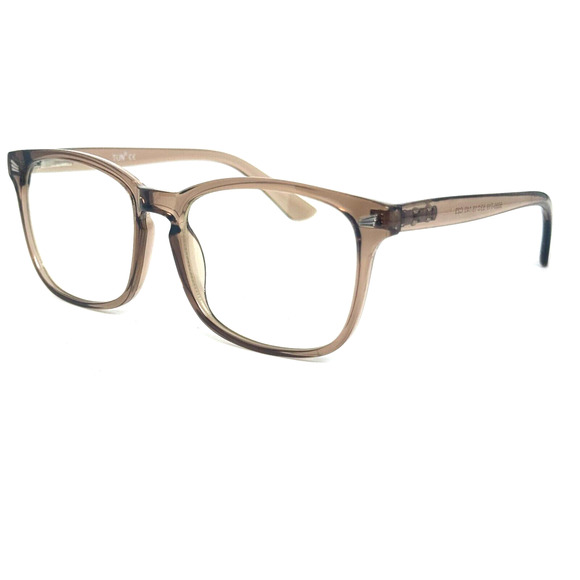 TIJN 5000-T19 Eyeglasses Frames Crystal Brown 53-18-140 H14492 - Picture 1 of 8